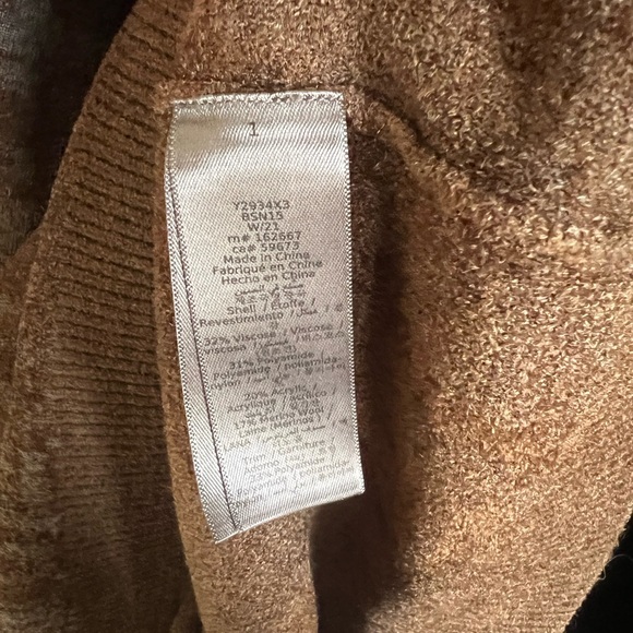 John Varvatos Men’s Long Sleeve Jacquard Pullover Hoodie Nutmeg XXL MSRP: $398 - Picture 4 of 5